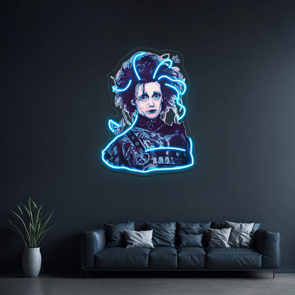 Edward Scissorhands Wall Artwork Neon Signs