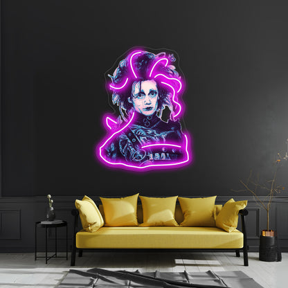 Edward Scissorhands Wall Artwork Neon Signs