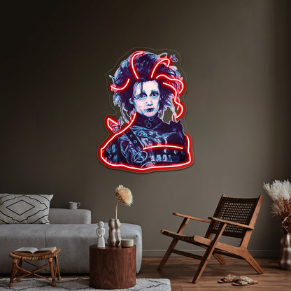 Edward Scissorhands Wall Artwork Neon Signs