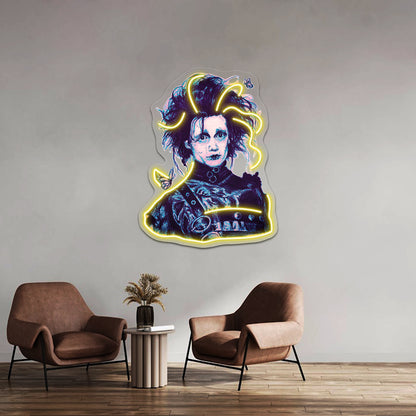 Edward Scissorhands Wall Artwork Neon Signs