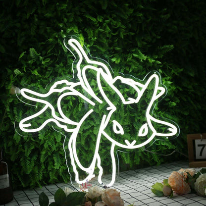 Eevee White Led Neon Sign - Shineneon