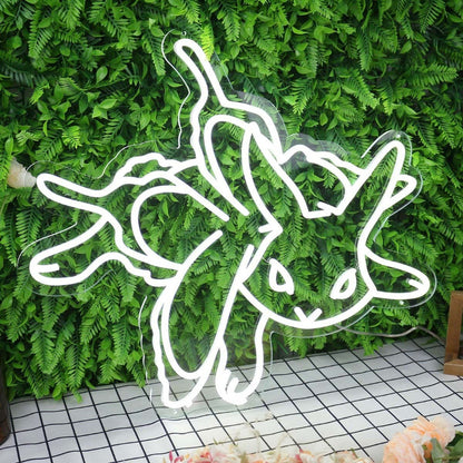 Eevee White Led Neon Sign - Shineneon