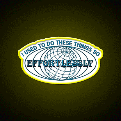 Effortlessly By Madison Beer Bar Decor Led Neon Sign Rgb Color - Custom LED neon sign front view