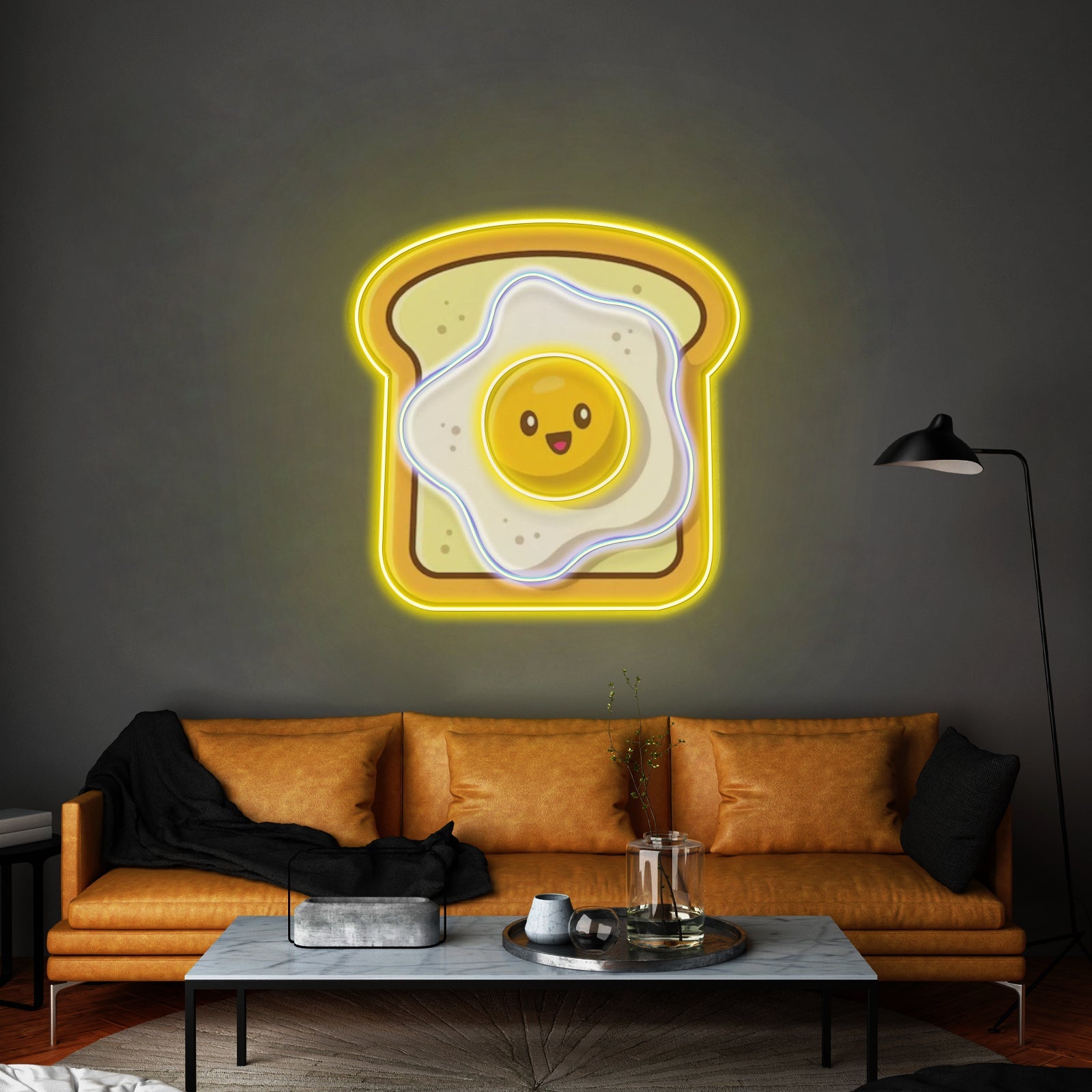 Eggs On Toast Custom Led Signs Artwork For Sale - Shineneon