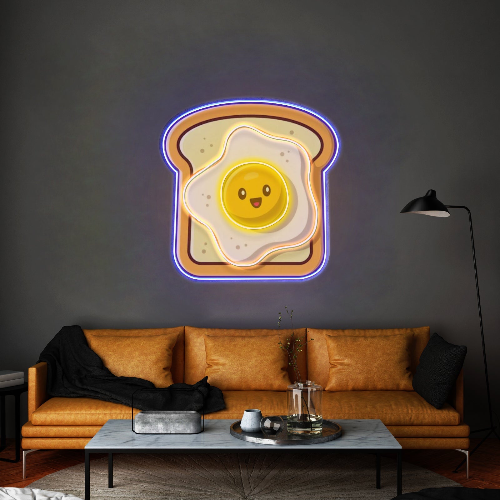Eggs On Toast Custom Led Signs Artwork For Sale - Shineneon