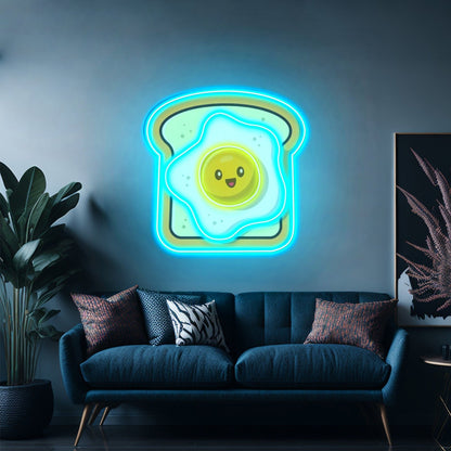 Eggs On Toast Custom Led Signs Artwork For Sale - Shineneon
