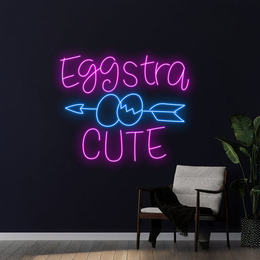 Eggstra Cute Neon Sign