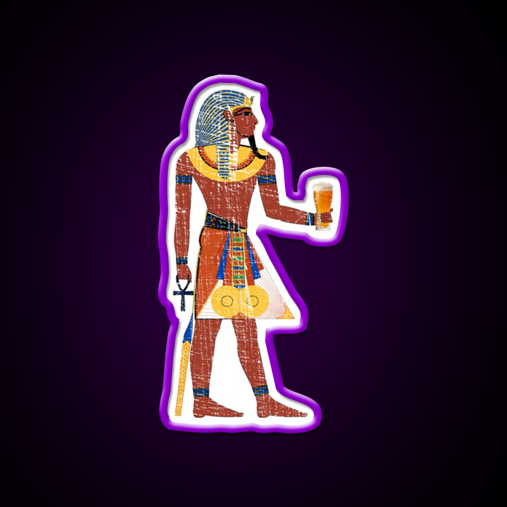 Egyptian Drinking Craft Beer Graphic Beer Bar Decor Led Neon Sign Rgb Color - LED neon sign view 9