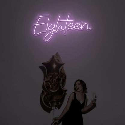 Eighteen Led Neon Sign | Shineneon