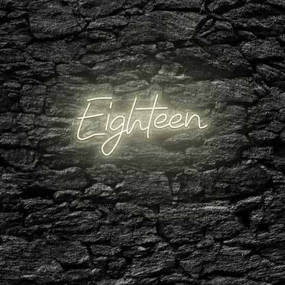 Eighteen Led Neon Sign | Shineneon