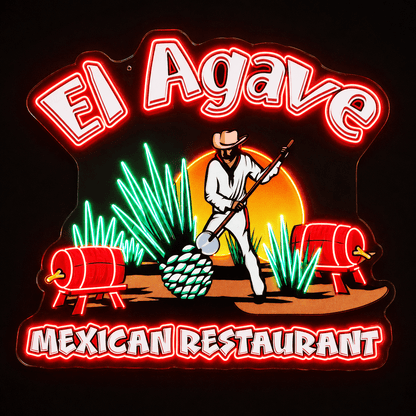 El Agave MEXICAN Custom LED Neon Sign - Shineneon