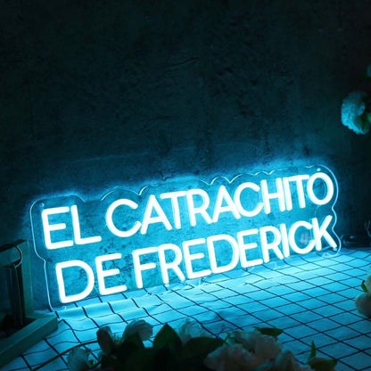 El Catrachito De Frederick Blue Led Neon Sign - Shineneon