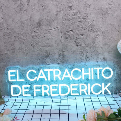 El Catrachito De Frederick Blue Led Neon Sign - Shineneon