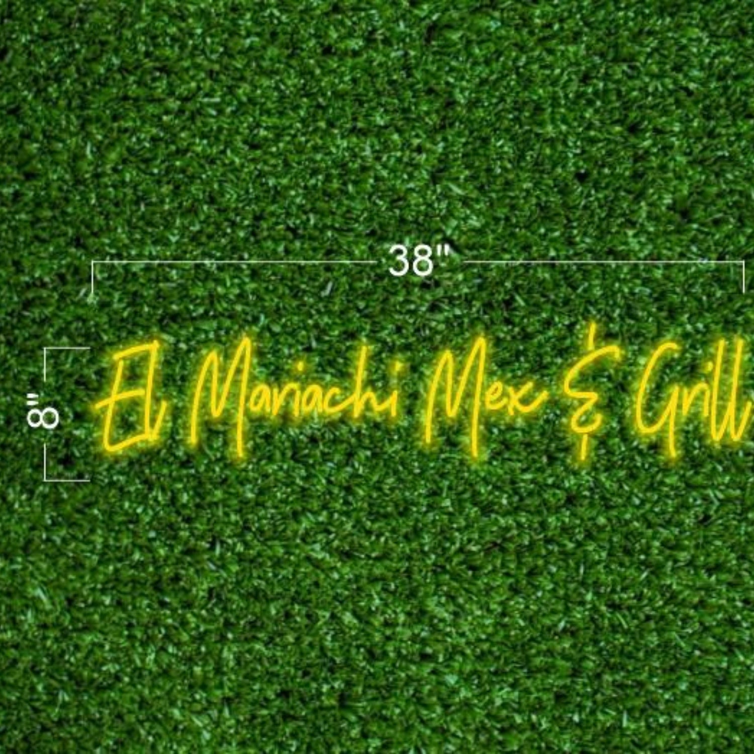 El Mariachi Mex And Grill Yellow Led Neon Sign For Mexican Restaurant Decor | Shineneon