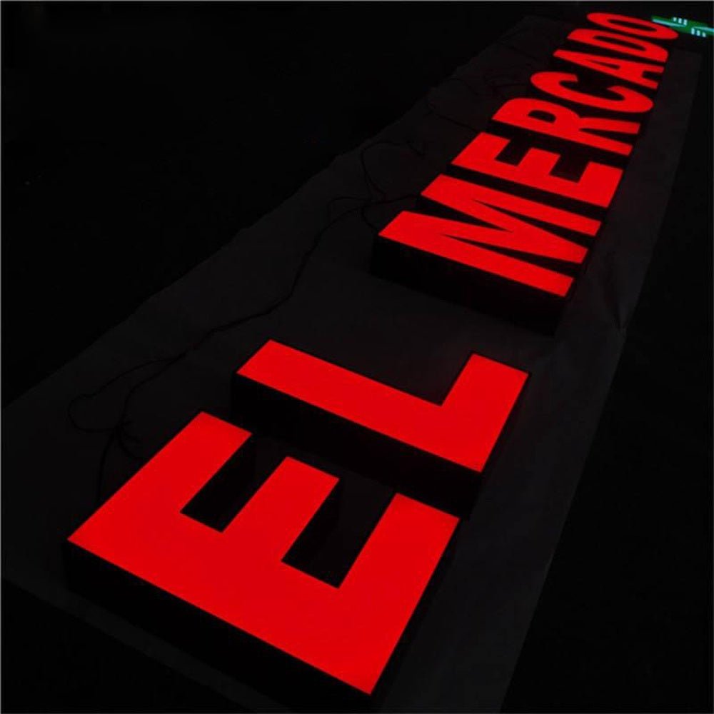 El Mercaod 3D Frontlit Letters Metal Led Sign - Shineneon