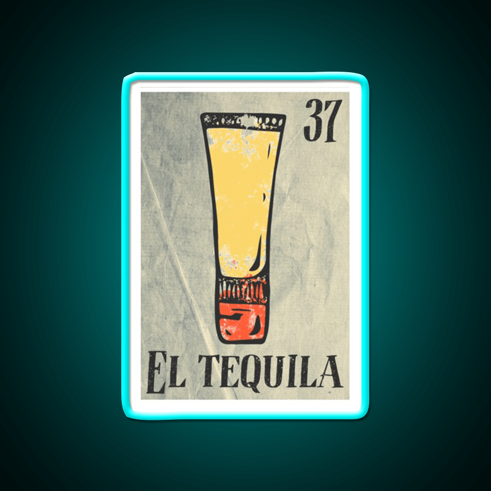El Tequila Party Drink Tequila Led Neon Sign Rgb Color - Shineneon