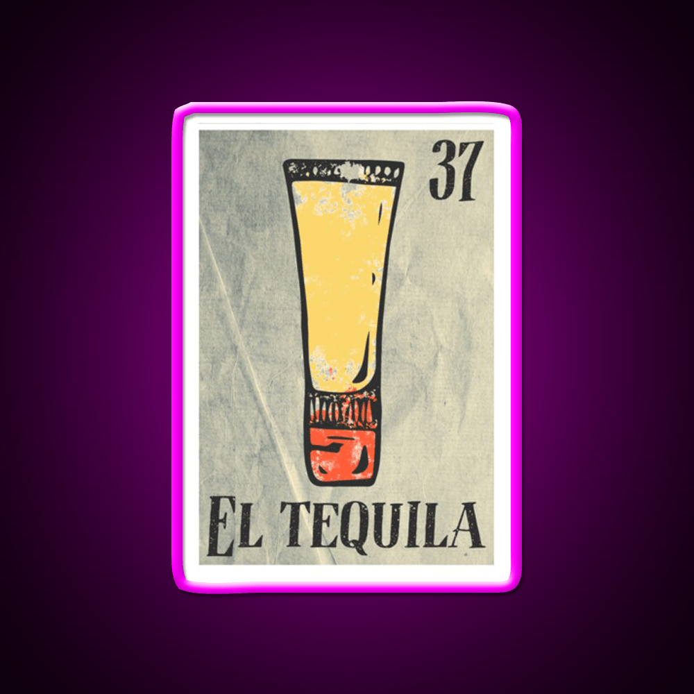El Tequila Party Drink Tequila Led Neon Sign Rgb Color - Shineneon