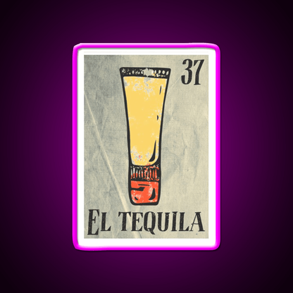 El Tequila Party Drink Tequila Led Neon Sign Rgb Color - Shineneon