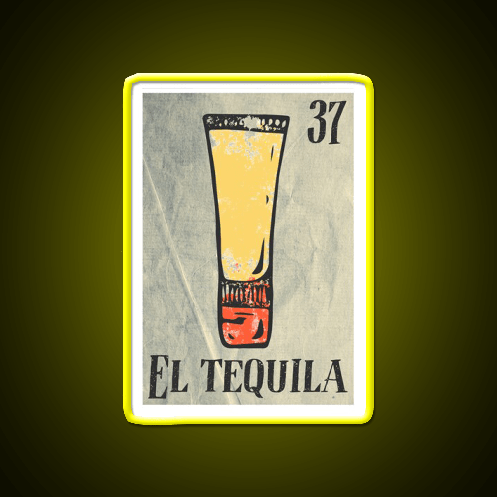 El Tequila Party Drink Tequila Led Neon Sign Rgb Color - Shineneon