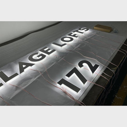 Elage Lofts 172 3D Backlit Channel Letters Led Light Sign - Shineneon