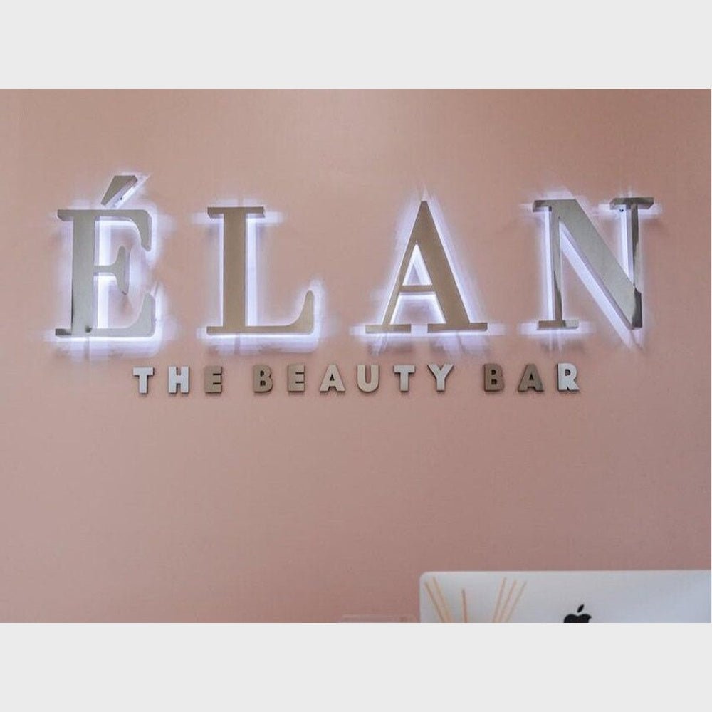 Elan The Beauty Bar 3D Backlit Channel Letters Led Light Sign - Shineneon