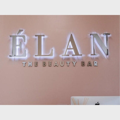 Elan The Beauty Bar 3D Backlit Channel Letters Led Light Sign - Shineneon