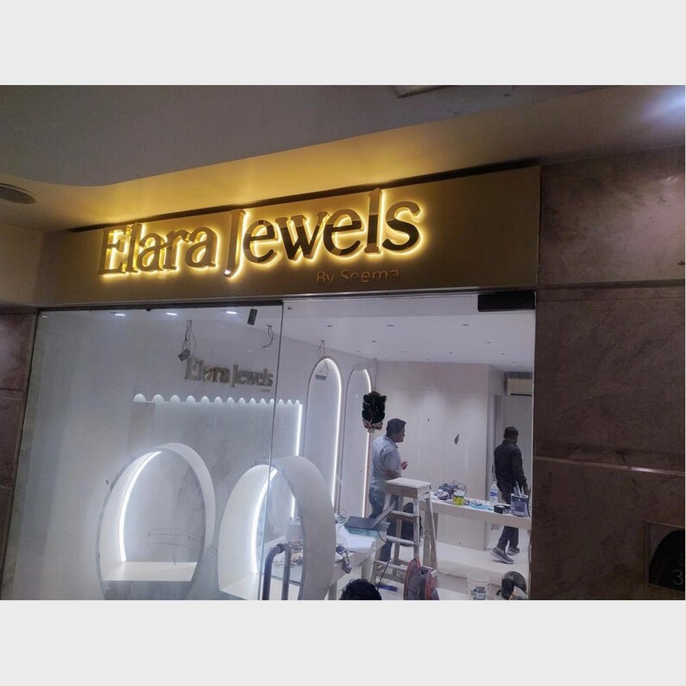 Elara Jewels 3D Backlit Channel Letters Led Light Sign - Shineneon