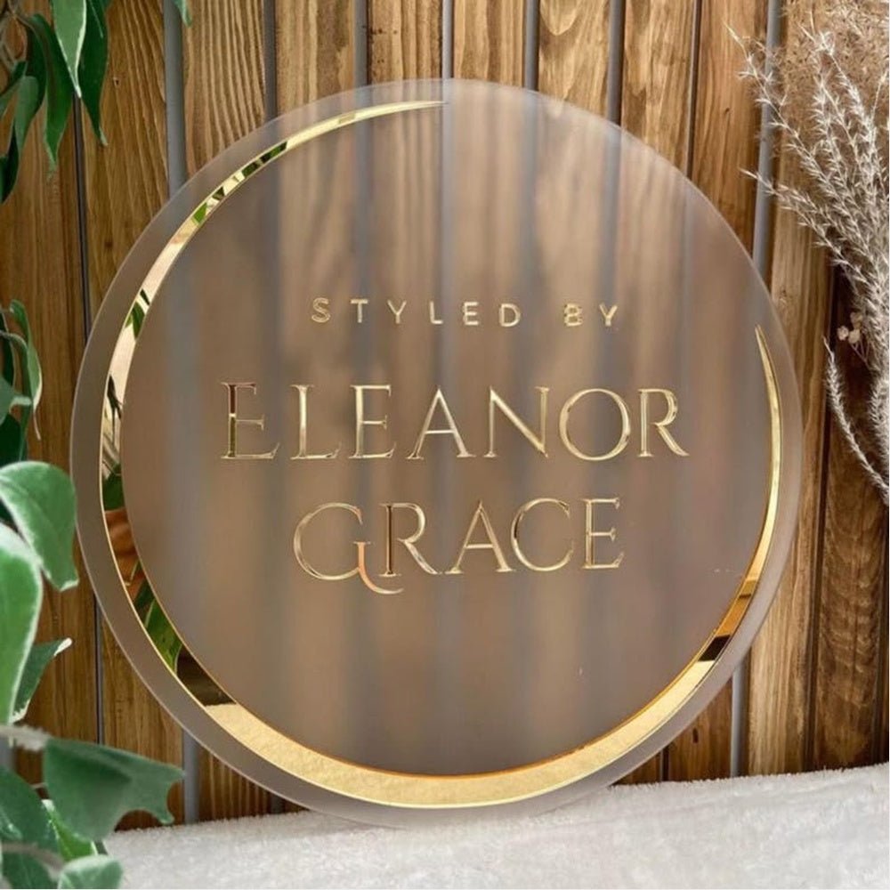 Eleanor Grace Acrylic Business Logo Sign - Shineneon