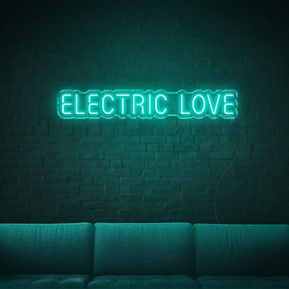 Electric Love Led Neon Sign Retro Modern Indoor Wall Decor | Shineneon