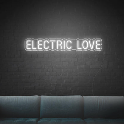 Electric Love Led Neon Sign Retro Modern Indoor Wall Decor | Shineneon