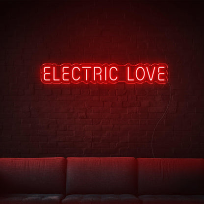 Electric Love Led Neon Sign Retro Modern Indoor Wall Decor | Shineneon