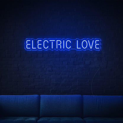Electric Love Led Neon Sign Retro Modern Indoor Wall Decor | Shineneon