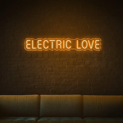 Electric Love Led Neon Sign Retro Modern Indoor Wall Decor | Shineneon