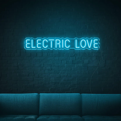 Electric Love Led Neon Sign Retro Modern Indoor Wall Decor | Shineneon