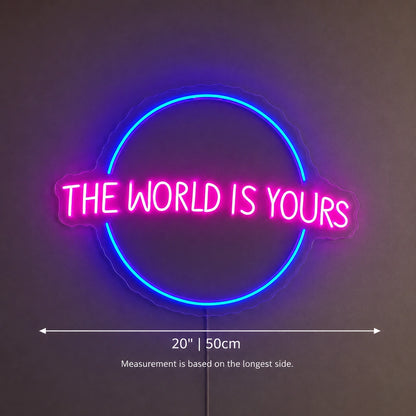 Electric World Circle Neon Sign LED Neon Sign size image
