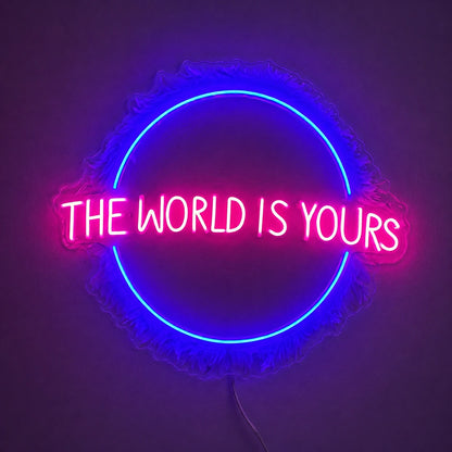 Electric World Circle Neon Sign LED Neon Sign main product image
