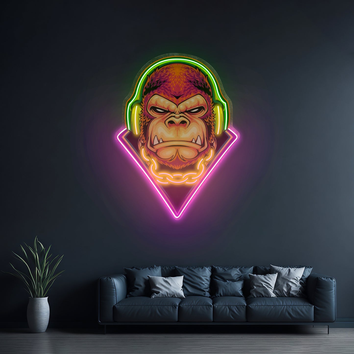 Electro Gorilla Led Neon Sign Light Custom Led Signs