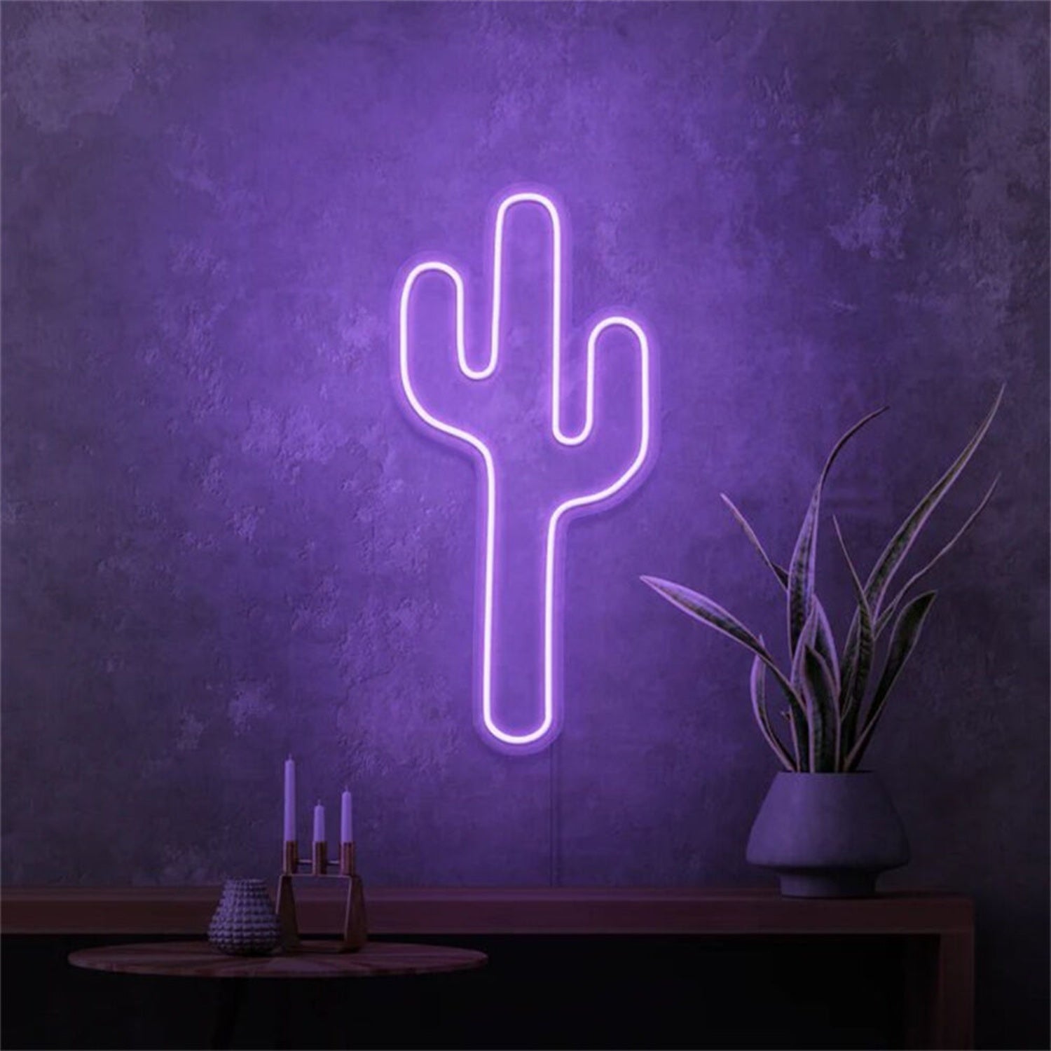 Elegance Cactus Mini Led Neon Sign For Home Decor - Shineneon
