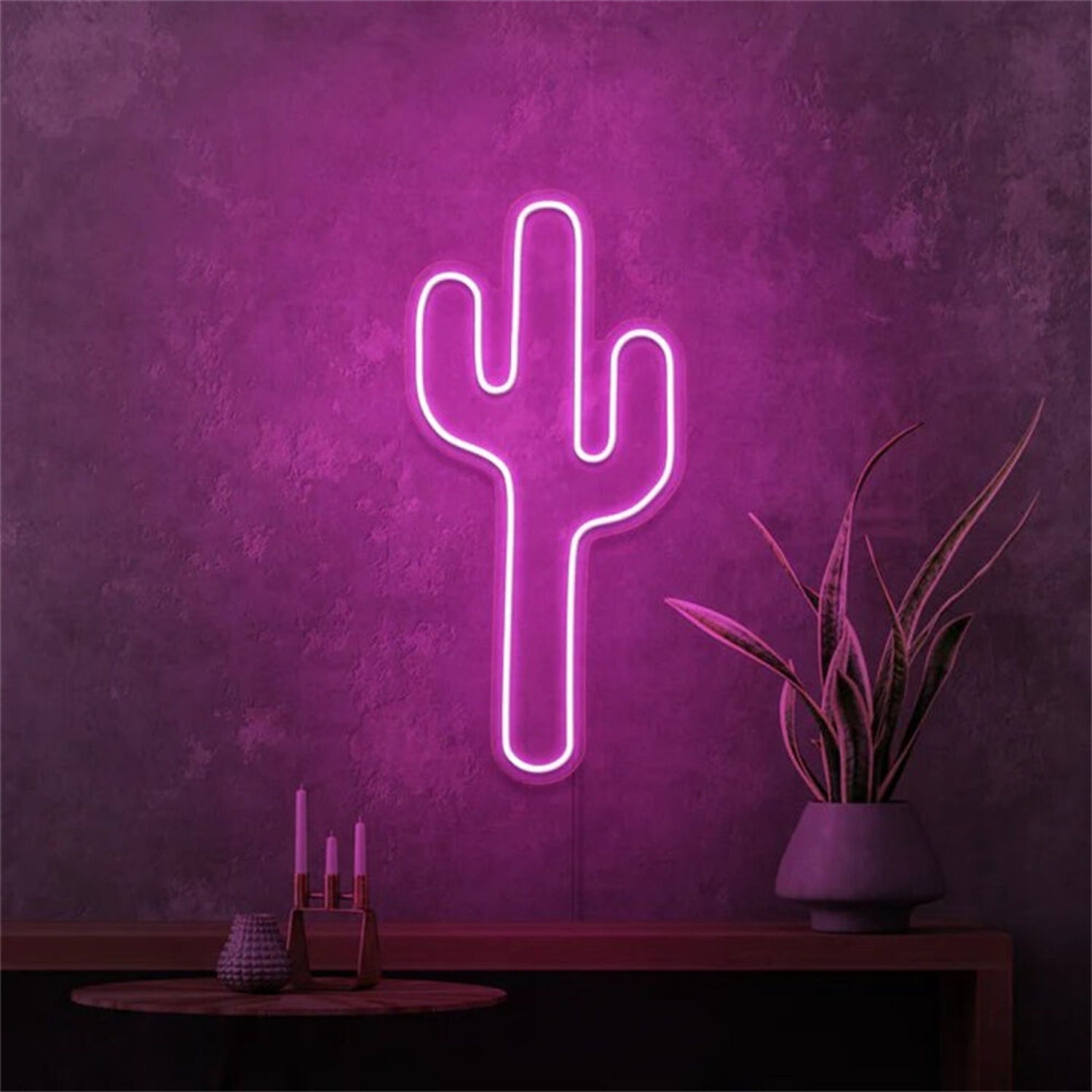 Elegance Cactus Mini Led Neon Sign For Home Decor - Shineneon