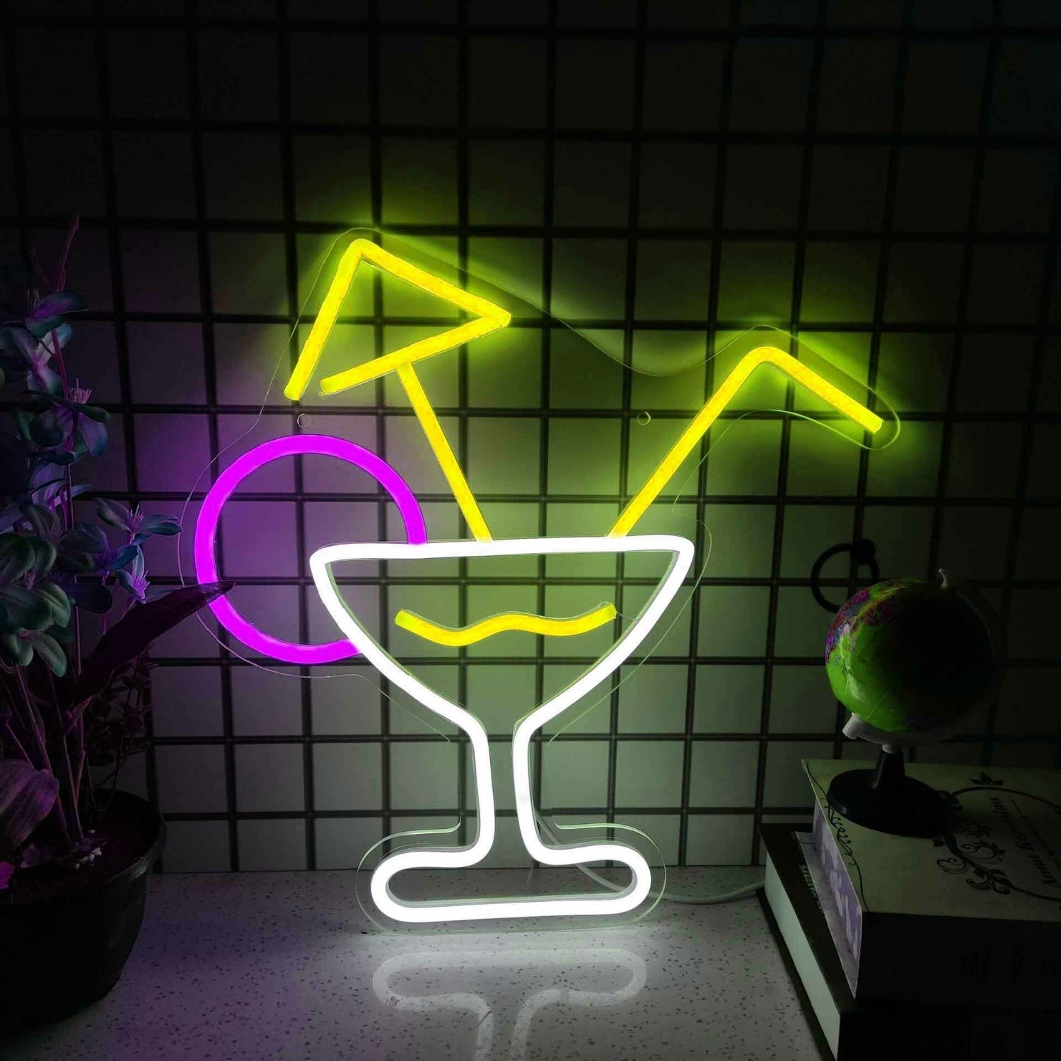 Elegant Cocktail Glass Bar Led Neon Sign | Shineneon