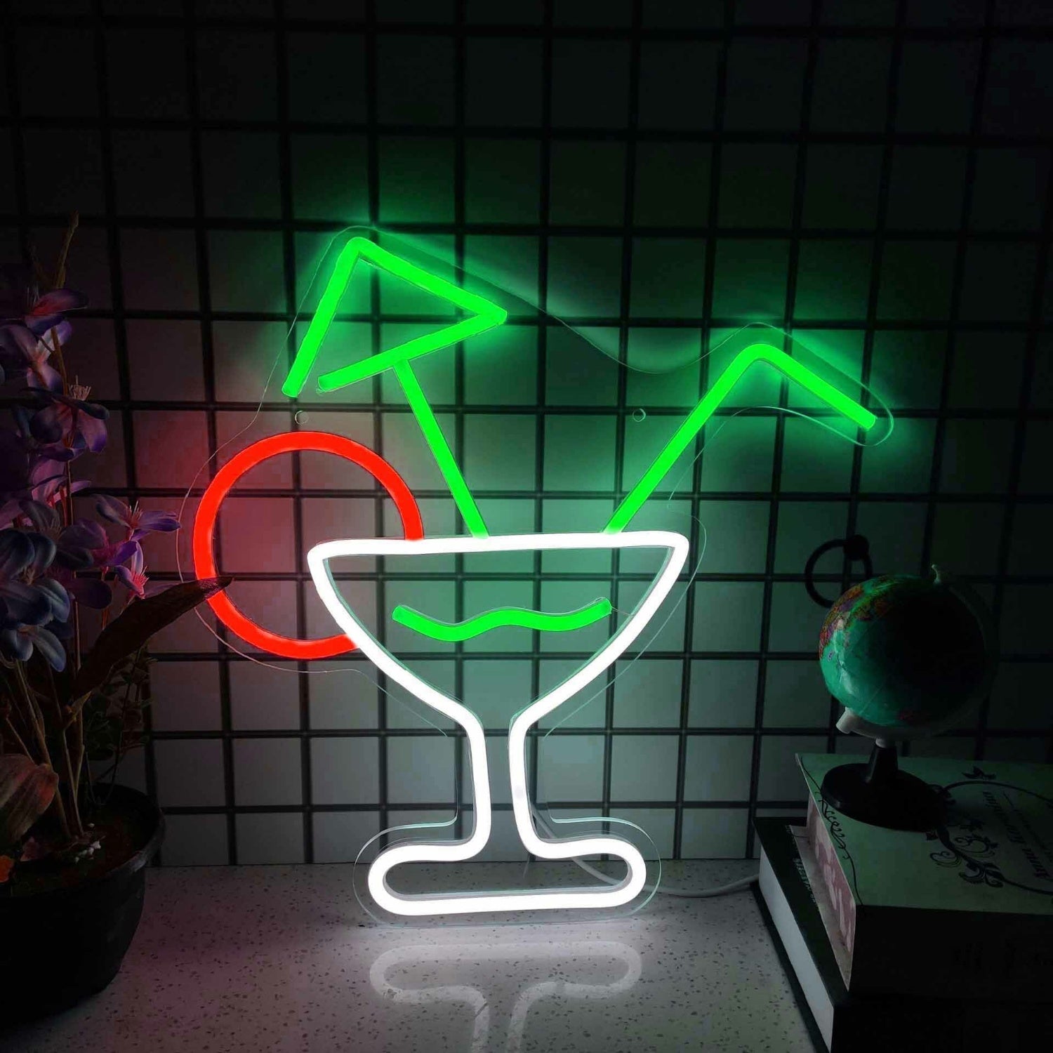 Elegant Cocktail Glass Bar Led Neon Sign | Shineneon