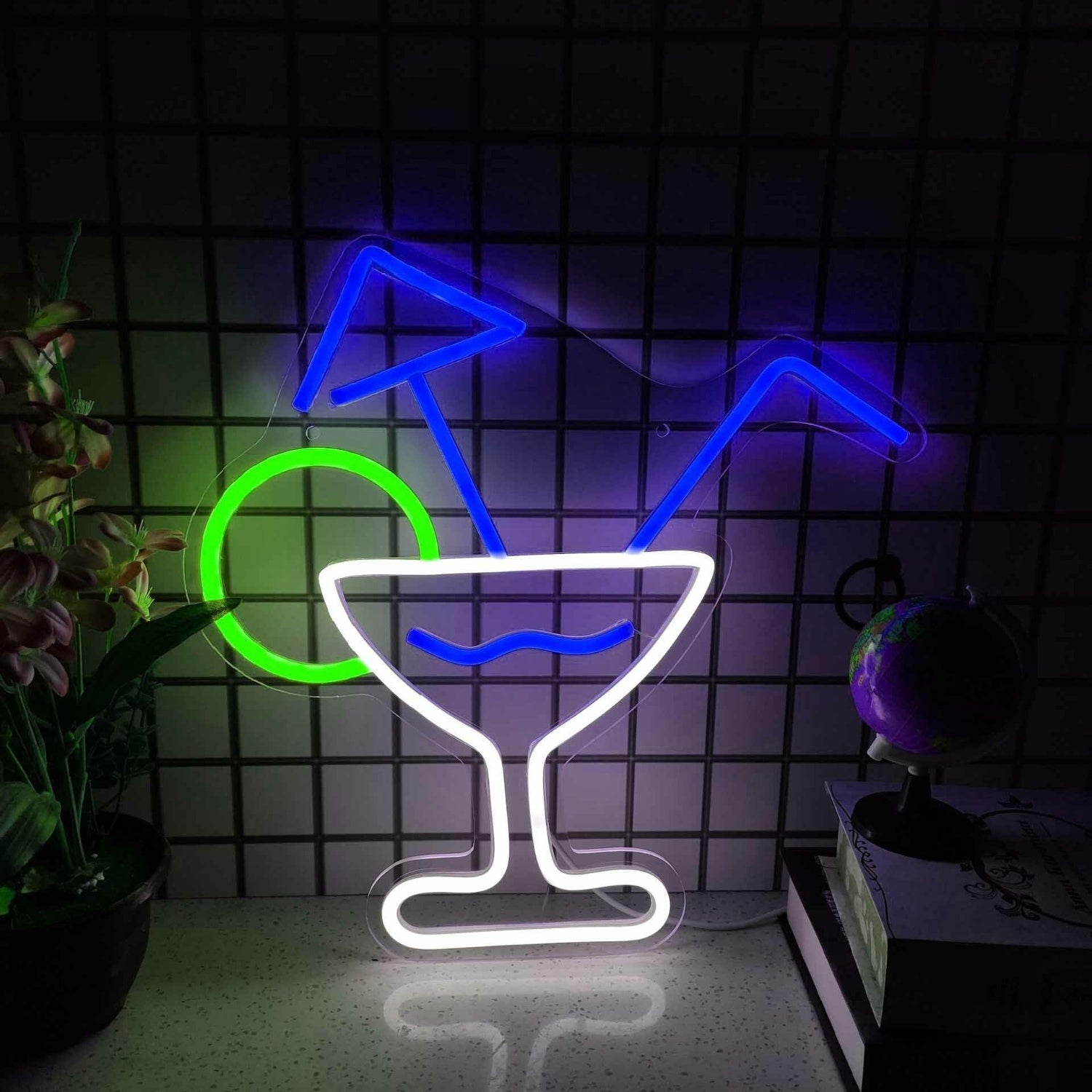 Elegant Cocktail Glass Bar Led Neon Sign | Shineneon