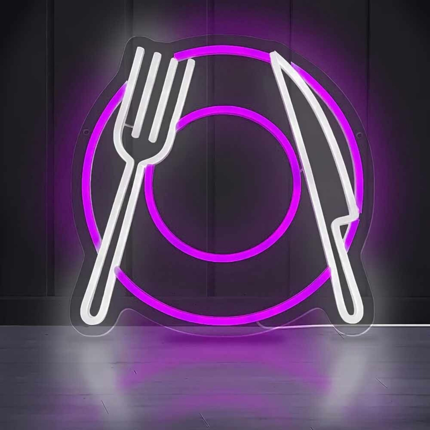 Elegant Western Restaurant Cutlery Led Neon Sign | Shineneon