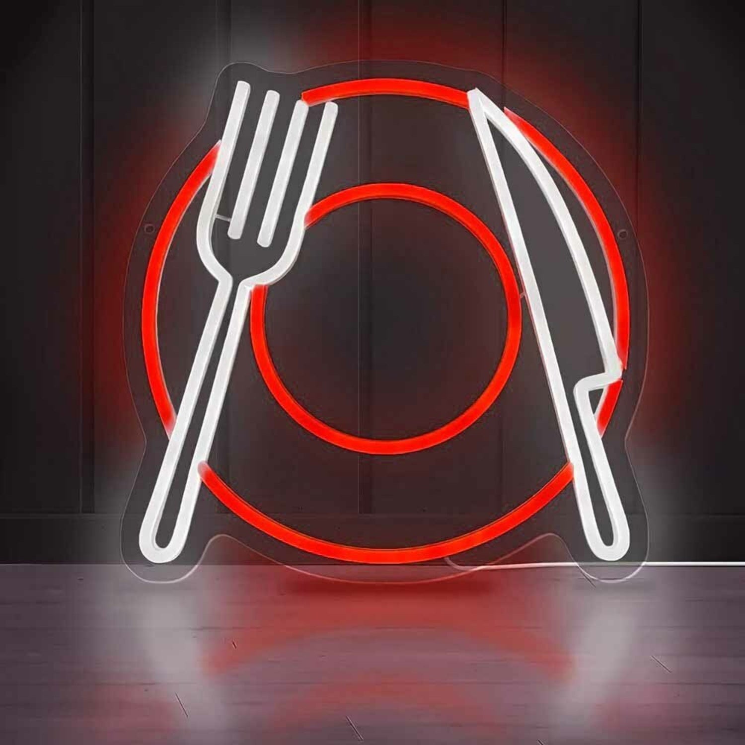 Elegant Western Restaurant Cutlery Led Neon Sign | Shineneon