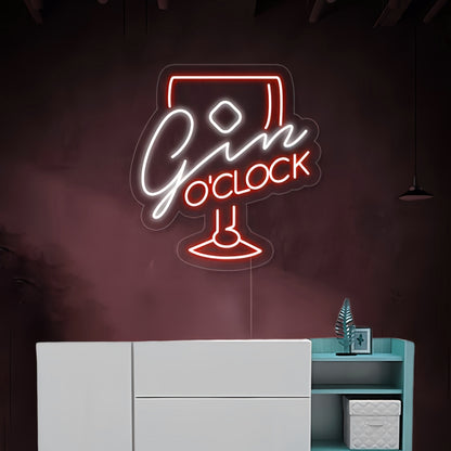 Elegant Wine Glass Neon Light | Shineneon