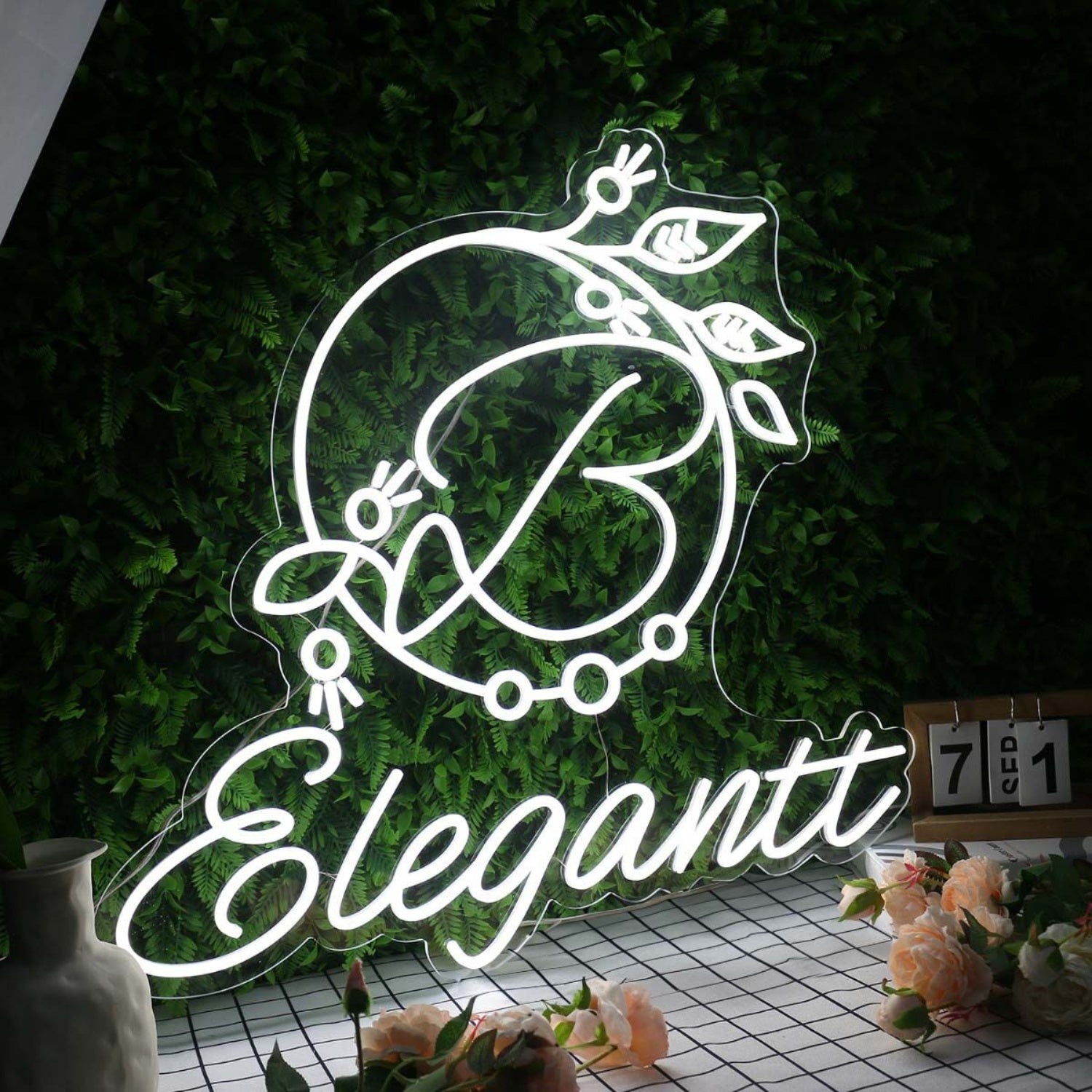 Elegantt White Custom Led Neon Sign - Shineneon