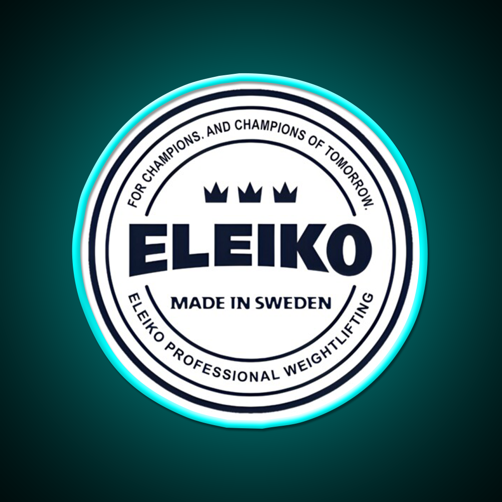 Eleiko Gym Fitness Led Neon Sign Rgb Color - Size and dimension reference