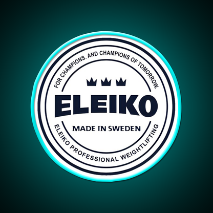 Eleiko Gym Fitness Led Neon Sign Rgb Color - Size and dimension reference
