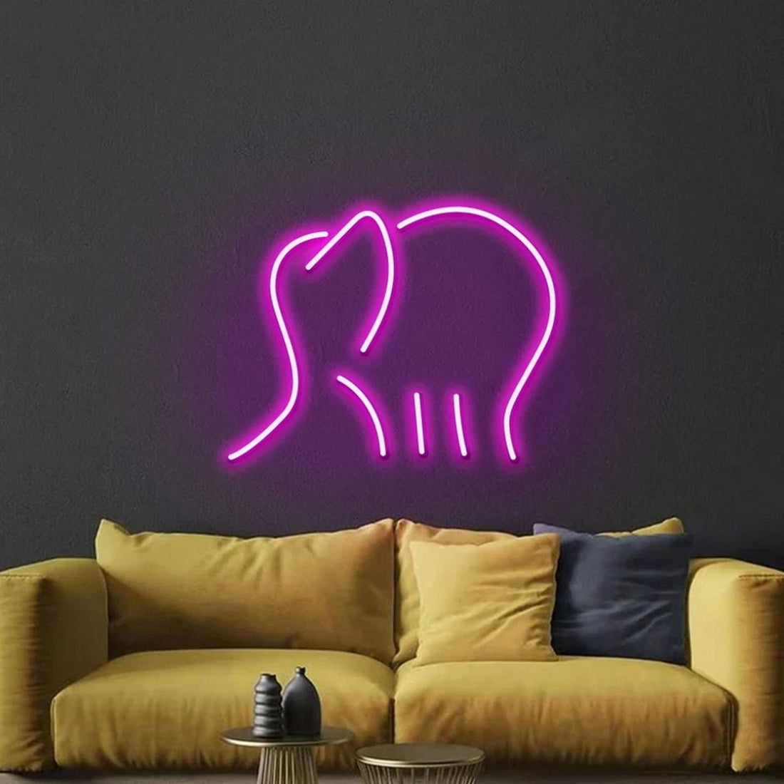 Elephant Led Sign Business Neon Sign Wall Decor