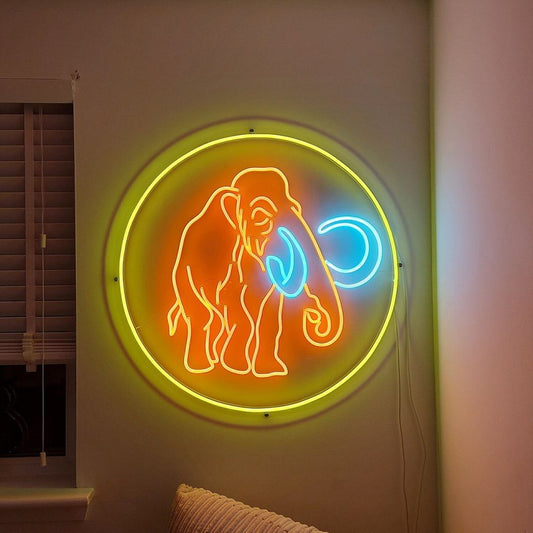 Elephant Led Sign Business Neon Signs Wall Decor